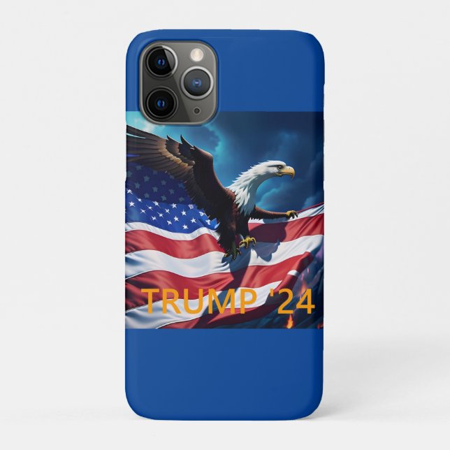 American Flag American Eagle TRUMP 2024 Case-Mate iPhone Hülle (Rückseite)