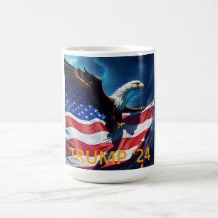 American Flag American Eagle TRUMP 2024 Kaffeetasse