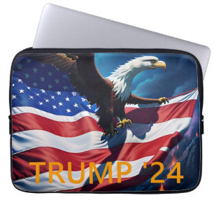 American Flag American Eagle TRUMP 2024 Laptopschutzhülle
