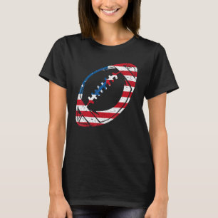 American Flag American Football T-Shirt