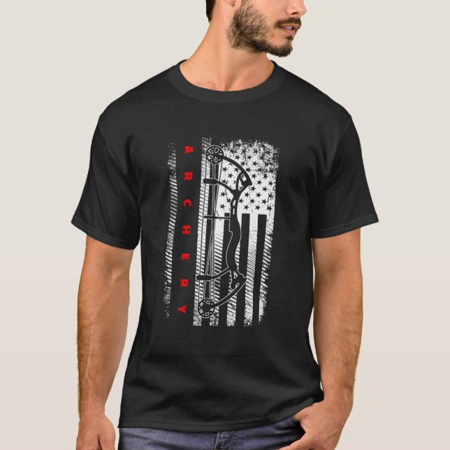 American Flag Archery T-Shirt (Vorderseite)