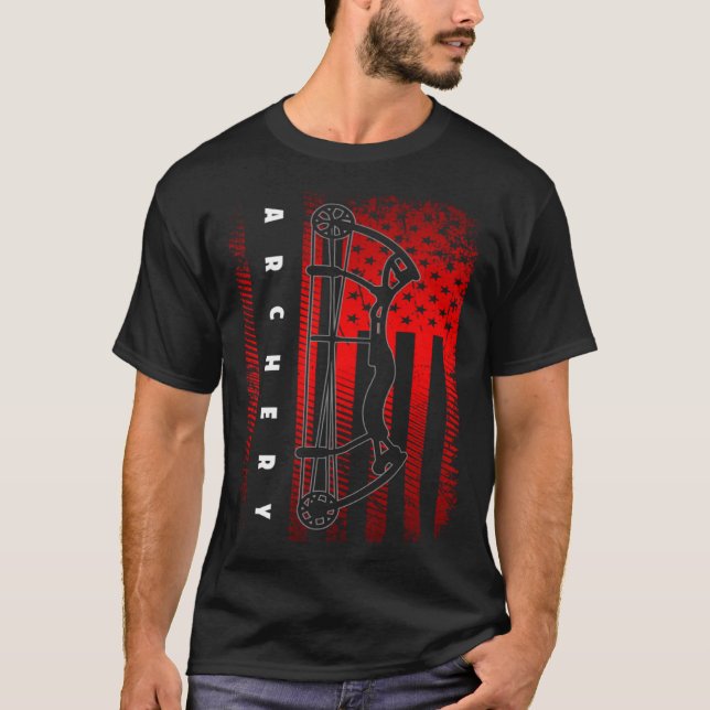 American Flag Archery T-Shirt (Vorderseite)