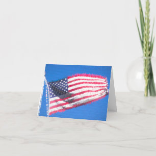 American Flag Art Abstrakt Karte