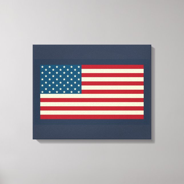 American Flag Art Canvas Print Leinwanddruck (Vorderseite)