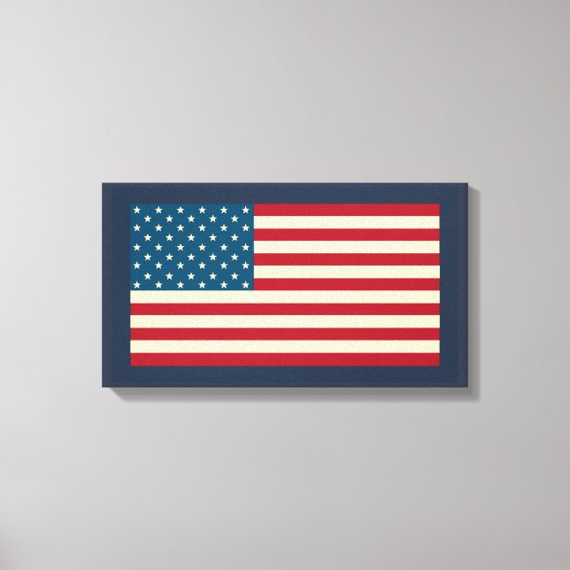 American Flag Art Canvas Print Leinwanddruck (Vorderseite)