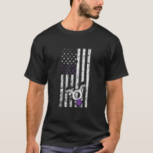 American Flag Asexual Prix Proud Lgbt Q Patriotic T-Shirt