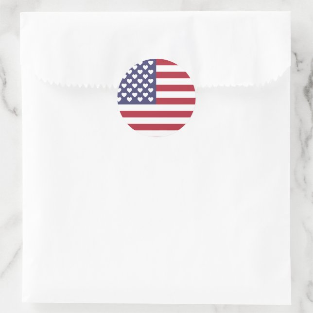 American Flag Aufkleber (Tasche)