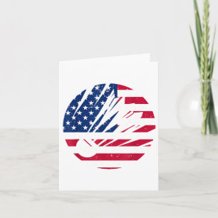 American Flag Badminton Shirt Men Patriotic Badmin Karte