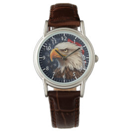 American Flag Bald Eagle Armbanduhr