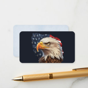 American Flag Bald Eagle Begleitkarte