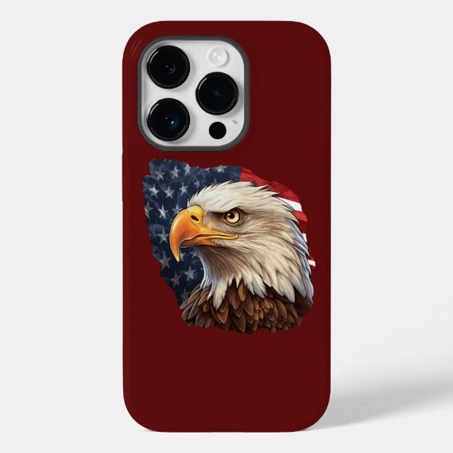 American Flag Bald Eagle Case-Mate iPhone Hülle (Rückseite)