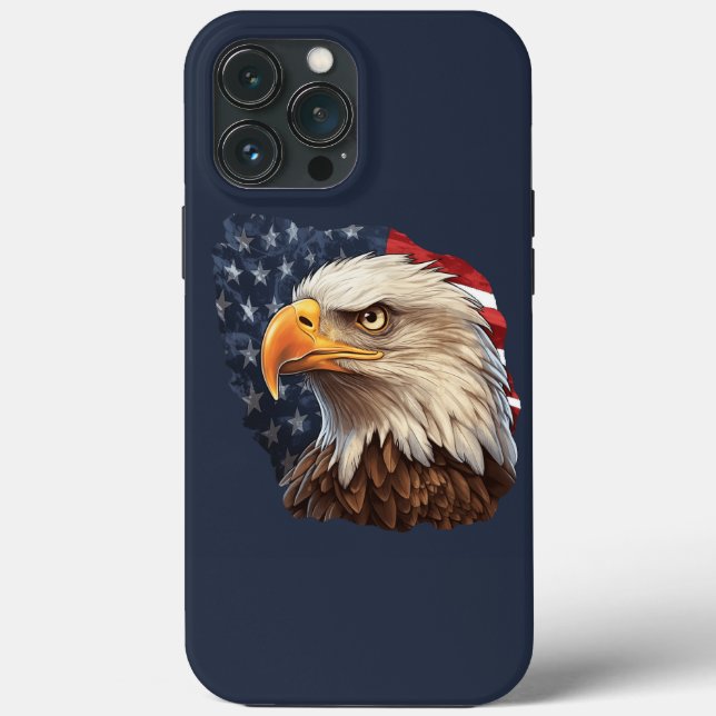 American Flag Bald Eagle Case-Mate iPhone Hülle (Rückseite)