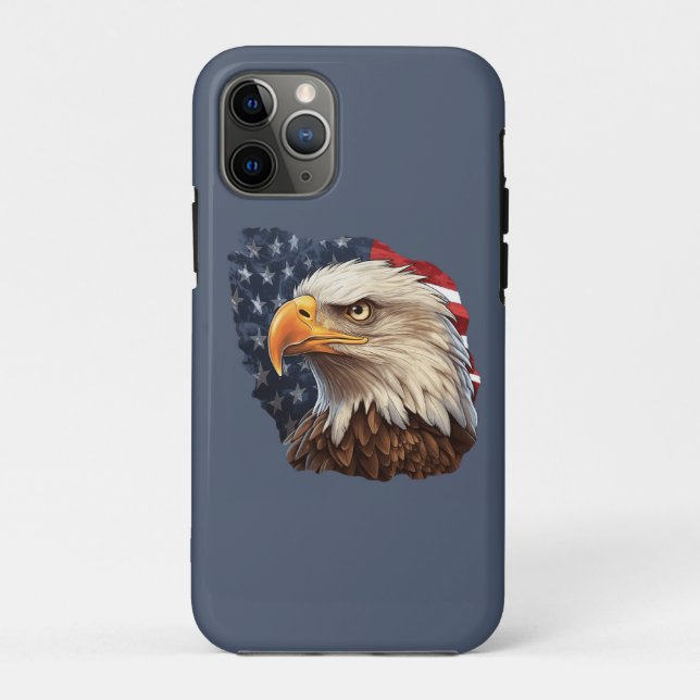 American Flag Bald Eagle Case-Mate iPhone Hülle (Rückseite)