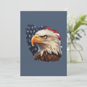 American Flag Bald Eagle Einladung