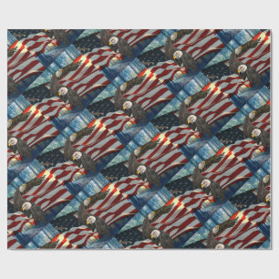 American Flag Bald Eagle Geschenkpapier