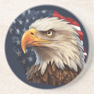 American Flag Bald Eagle Getränkeuntersetzer