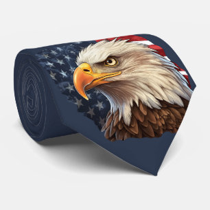 American Flag Bald Eagle Krawatte