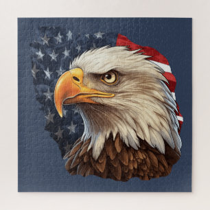American Flag Bald Eagle Puzzle