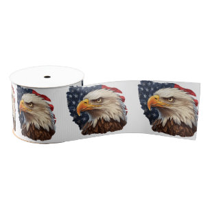 American Flag Bald Eagle Ripsband