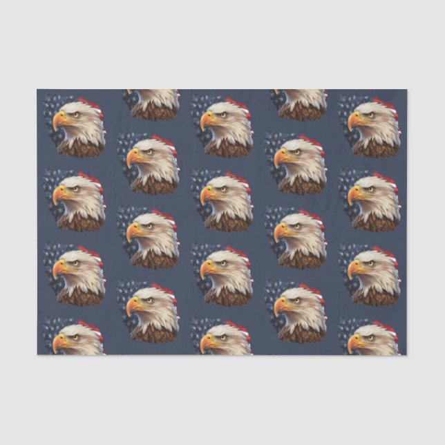 American Flag Bald Eagle Seidenpapier (Vorderseite)