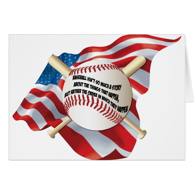 American Flag Baseball (Vorderseite (Horizontal))