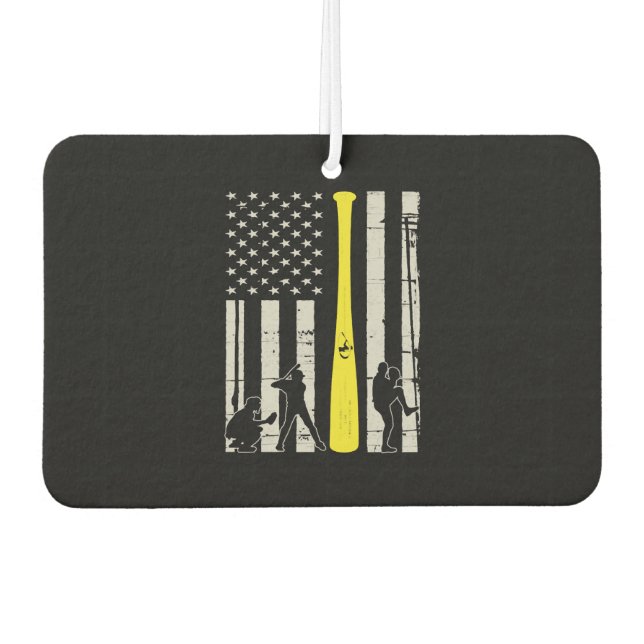 American Flag Baseball Autolufterfrischer (Vorderseite)