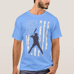 American Flag Baseball Cool beunruhigt Jersey Gif T-Shirt