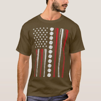 American Flag Baseball eam Geschenk Männer Jungen  T-Shirt