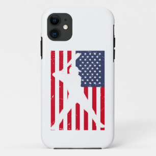American Flag Baseball Team Geschenk Case-Mate iPhone Hülle