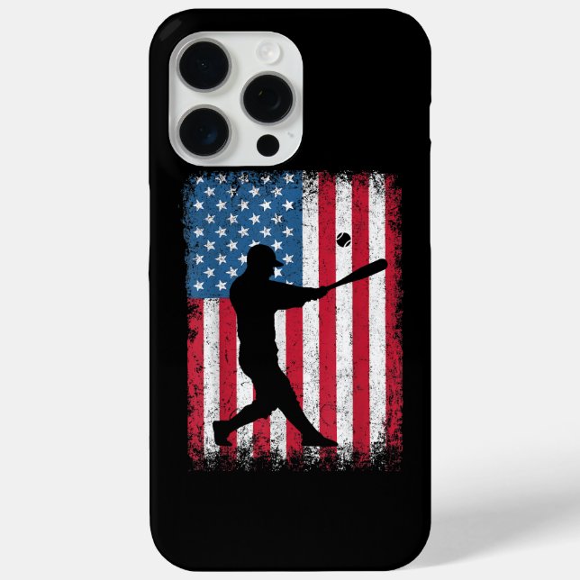 American Flag Baseball Team Geschenk für Men Boys  Case-Mate iPhone Hülle (Rückseite)