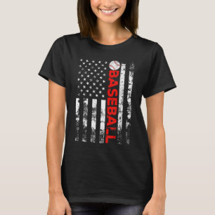American Flag Baseball Team Geschenk T-Shirt