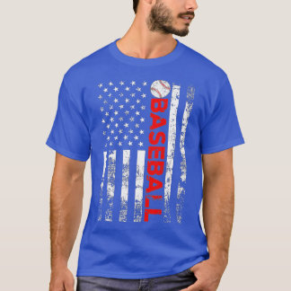 American Flag Baseball Team Geschenk T-Shirt