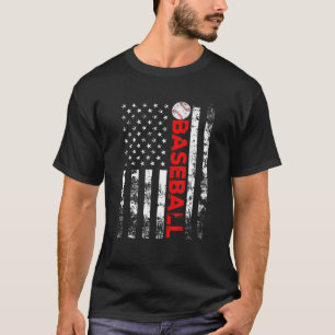 American Flag Baseball Team Geschenk T-Shirt