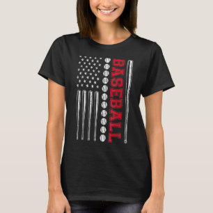 American Flag Baseball Team Männer Jungs Kinder Mä T-Shirt