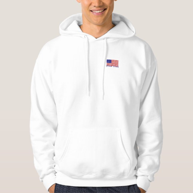 American Flag Basic Hooded Sweatshirt (Vorderseite)