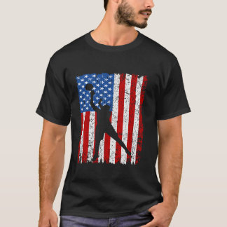 American Flag Basketball Team Gifts of Men Boys G T-Shirt