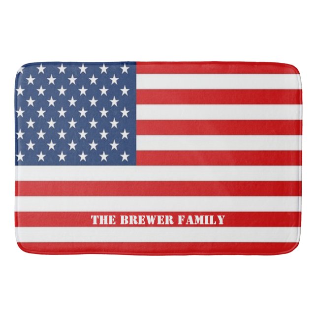American Flag Bath Mat Badematte (Vorderseite)