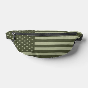 American Flag BDU Green Bauchtasche
