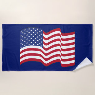 American Flag Beach Handtuch