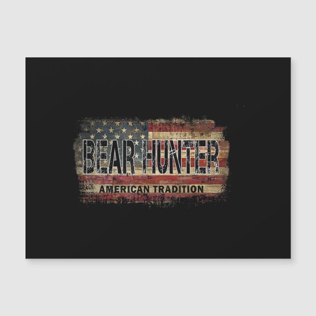 American Flag Beer Hunter Magnetkarte (Vorderseite)
