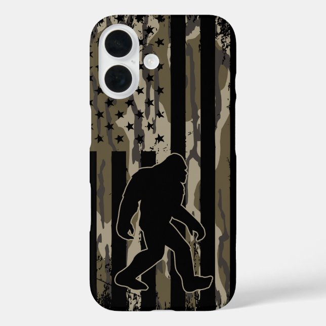 American Flag Bigfoot Bottom Land Camouflage Case-Mate iPhone Hülle (Rückseite)