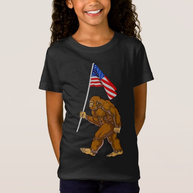 American Flag Bigfoot T-Shirt (Vorderseite)