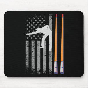 American Flag Billiard Pool Spieler 4. Juli USA Mousepad