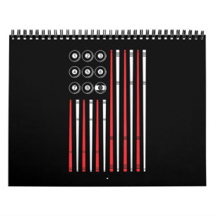 American Flag Billiards Shooting Pool Kalender