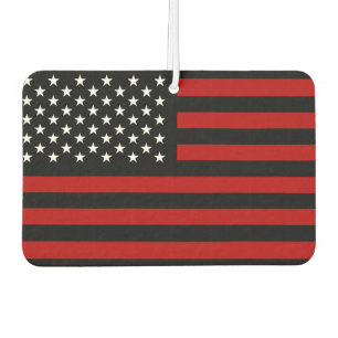 American Flag Black Red White Autolufterfrischer