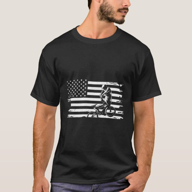 American Flag Bmx Bmx T-Shirt (Vorderseite)