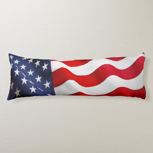 American Flag Body Pillow Seitenschläferkissen (Vorderseite)