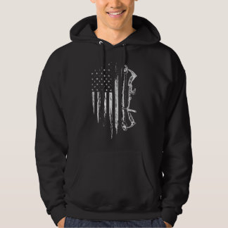 American Flag Bowhunting Bow Bogengeschenk für Hir Hoodie