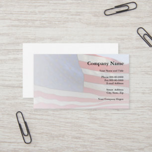 American Flag Business Card Visitenkarte