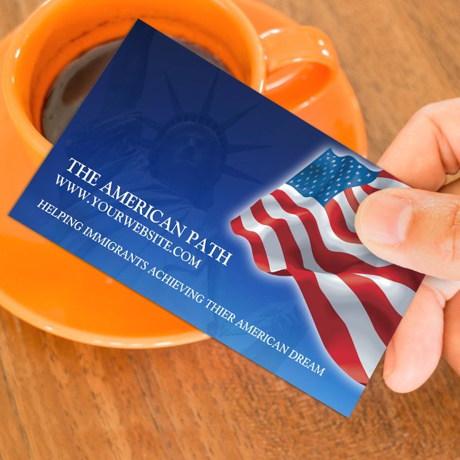 American Flag Business Card Visitenkarte (Von Creator hochgeladen)